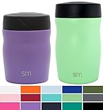 Simple Modern 16oz Rover Food Jar - Vacuum Instulated 18/8 Stainless Steel Leak Proof Food Storage Container - Hydro Thermos Flask - Mint Green