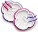BABYBJORN Baby Plate, Spoon and Fork - Pink/Purple, 2-Pack