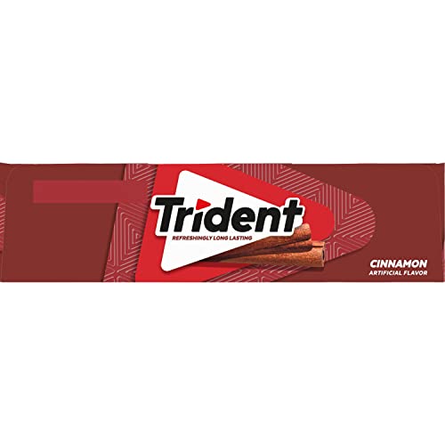TRIDENT CINNAMON SUGAR-FREE CHEWING GUM, 12 PACKS OF 14 PIECES (168 TOTAL PIECES)
