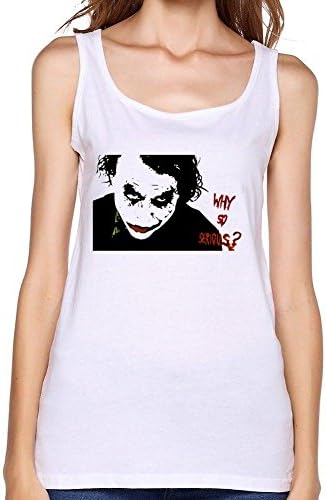 ZhiBo Why So Serious Customized Tank tops for Woman White Medium