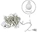Naisidier 100LED 33 Feet Ball Globe Long String Lights Warm Color Fairy Starry Light for Xmas  Party Home Garden (Warm White)