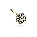 WildKlass Jewelry Golden Kali Filigree Nose Stud Ring 316L Surgical Steel