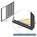 Petsfit Cat Window Perch Natural Solid Wood with Removable Fleece Mat, Safety Sturdy Cat Perch, Fit for Windows/Door/Drawer