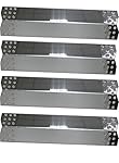 Grill Valueparts REV371S (4-pack) Stainless Heat Plate Replacement for Specific Grill Models Grill Master, Nexgrill, Members Mark & Uberhaus (Dimensions: 14 9/16" X 3 3/8")