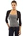 PattyBoutik Women's Bolero Shrug Light Knit Cardigan (Black S)