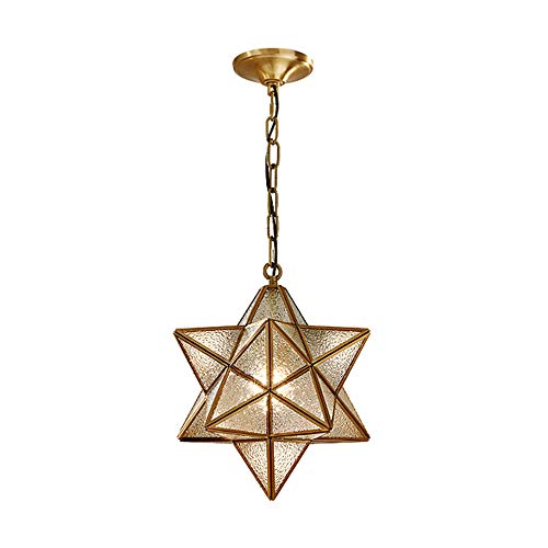 Modo Lighting Modern Brass Pendant Light Star Water Drops Design