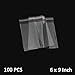 The Elixir Packaging 6 x 9 inch 1.5Mil Clear Self Adhesive Resealable Reclosable Sealing Plastic Bags - Pack of 100