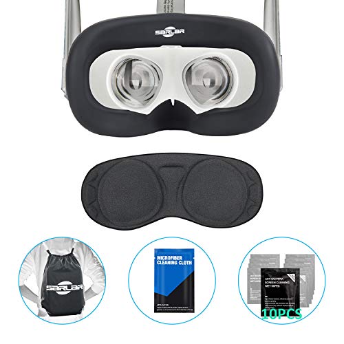 Face Silicone Cover Mask & Face Pad & Lens Protect Cover Dust Proof Cover Set for Oculus Queset, Professional Silicone Protection Accessories,Dust-Proof, Sweatproof 5-Piece Set