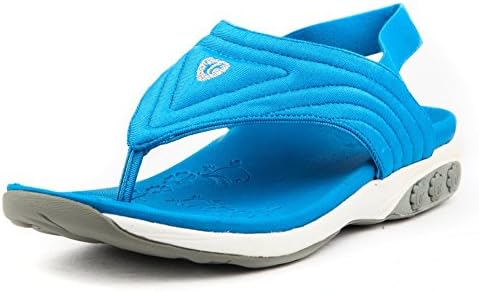 Therafit Summer Women's Fabric Slingback Sport Sandal - Blue, Size 8 - for Plantar Fasciitis/Foot Pain