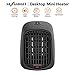 NEXGADGET Mini Space Heater, 500W Portable Ceramic Heater for Office Home Dorm Tabletop, Ultra Quiet Desktop Heater with Turbofan Technology, Overheat Protection-Black
