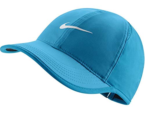 image for Women's NikeCourt AeroBill Featherlight Tennis Cap (One Size, Teal Blu