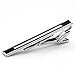 PiercingJ 3pcs Stainless Steel Exquisite GQ Classic Tie Bar Clips,2.3 Inches
