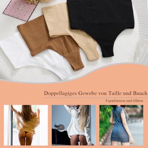 YARRCO Women's Tummy Control Briefs String Thong Shapewear Bodice Pants Body Shaper Bodice Briefs Figure Shaping Underwear