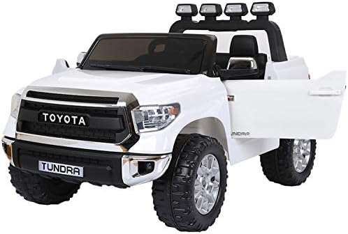Amazon.com: Toyota Tundra JJ2266 - Mando a distancia para niños y niñas (12 V, funciona con pilas), color blanco: Toys \u0026 Games