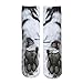 Unisex Adult Animal Paw Crew Socks - Sublimated Print (Tiger)