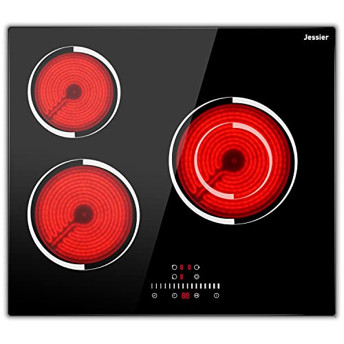 Jessier Kochfeld 3 Platten, Einbau Herdplatte 3 Kochfelder 60 cm
