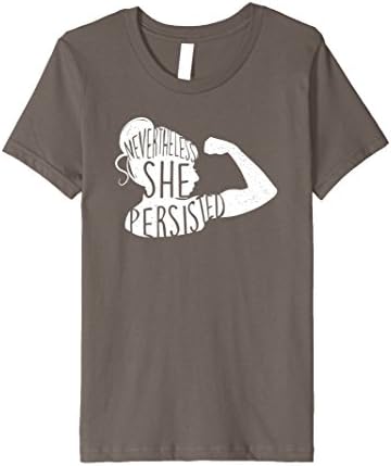 Kids Nevertheless, She Persisted silhouette - Feminist , Resist 10 Asphalt