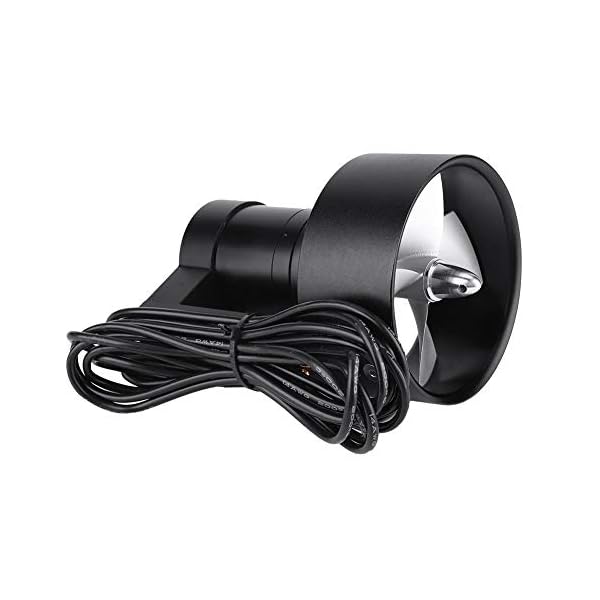 Dilwe RC Boot Strahlruder, - 24V - 9.2kg Super Schub - 4-Blatt Propeller - CW - Kabel: 1 m + 14 AWG Kabel + 4 mm…