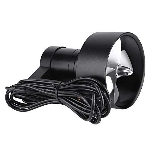 Dilwe RC Boot Strahlruder, - 24V - 9.2kg Super Schub - 4-Blatt Propeller - CW - Kabel: 1 m + 14 AWG Kabel + 4 mm…