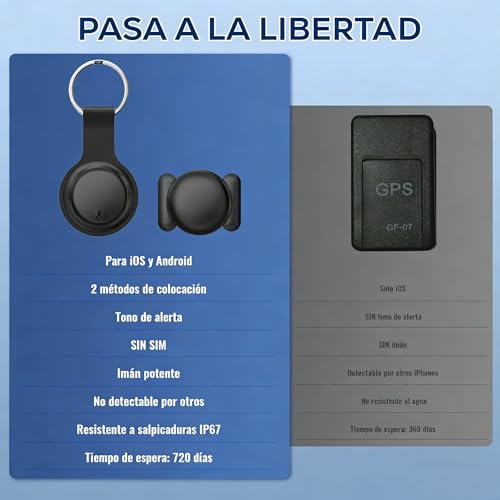 GPS Coche localizador Localizador GPS para Coche Rastreador 2026 Magnético Rastreador GPS,Compatible con Android e iOS,Seguimiento en Tiempo Real para vehículo,Sin Suscripción,Auto/Motocicletas