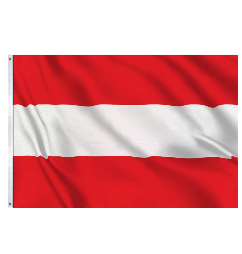 Austria Flag - 5x3Ft Durable National Flag with 2 Metal Eyelets for Indoor/Outdoor Use — image 1