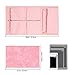 Compact Travel Jewelry Bag Case Organizer for Vacation, Portable Foldable Jewelry Organizer Roll Holder for Journey-Rings, Necklaces, Bracelets, Earrings, Pink