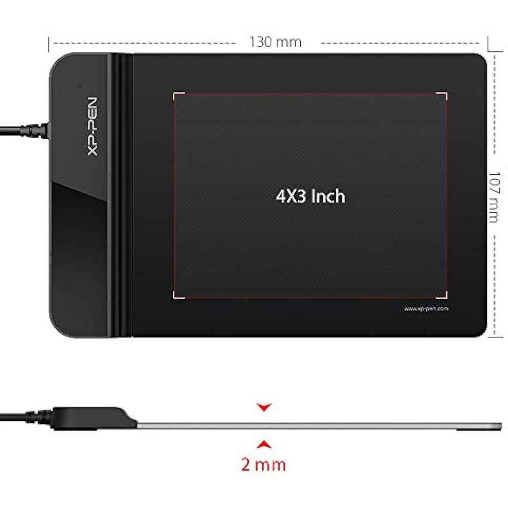 XPPen G430S OSU Tablet Ultrathin Graphic X Inch Digital Drawing (8192