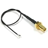 Bigtec BIGtec WLAN Adapterkabel RP SMA Buchse - pigtail U.FL Stecker , 20cm , f&uuml;r AVM Fritzbox , Speedport , Notebook , UFL Adapter , SMA Adapter , extra langes Gewinde 13mm