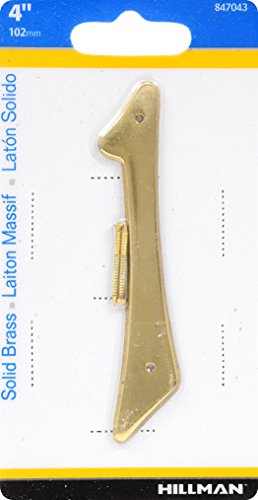 Hillman 847043 4-Inch Nail-On Traditional Solid Brass House Number 1 - Thumbnail 2