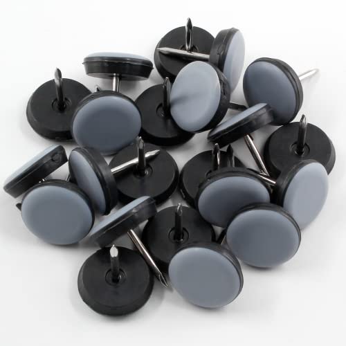 24pcs 3/4" (19mm) Nail on Furniture Sliders, Round