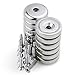 Super Power Rare Earth Cup Magnets, 44 LBS Holding Force, 1.0