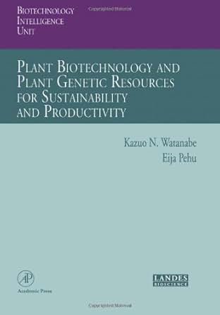 Plant Biotechnology And Plant Genetic Resources For