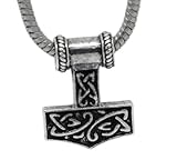Housweety 10PCs Silver Tone Thors Hammer European Charm Beads 27x21mm(1 1/8