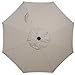Abba Patio 9ft Patio Umbrella Market Outdoor Table Umbrella with Auto Tilt and Crank for Garden, Lawn, Deck, Backyard & Pool, 8 Sturdy Steel Ribs, Beige