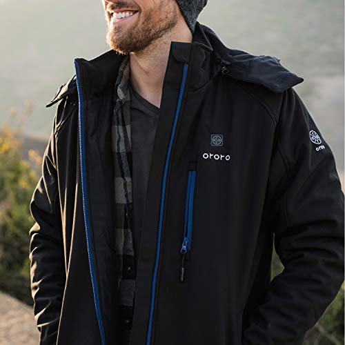 ororo men's soft shell heated jacket
