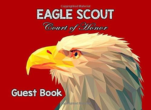 Eagle Scout Court of Honor, Guest Book: A Simple Red Ceremony Blank Lined Memories and Thoughts Book Paperback – January 15, 2019