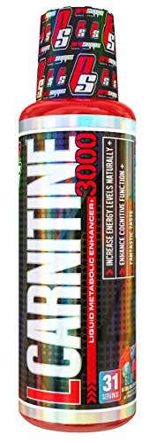 Prosupps l-carnitine 3000 liquid fat burner, stimulant …