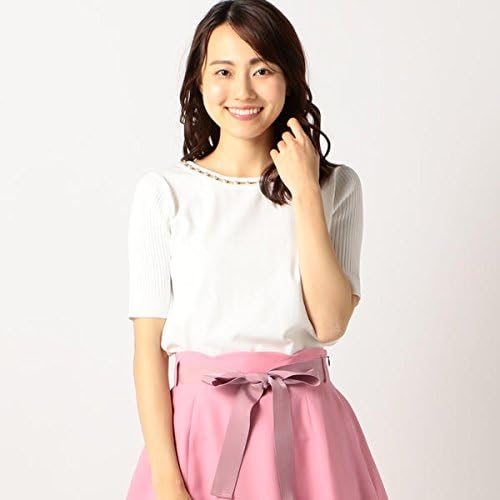 Amazon ミッシュ マッシュ Misch Masch プチサイズあり 衿はしごパールニット シロ M セーター 通販