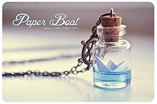 Amazoncom Paper Boat Bottle Necklace Vial Necklace