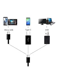 shekar HD Android endoscopio USB Inspección cámara boroscopio impermeable para Windows PC portátil Tablet Smartphone con función de OTG y UVC (2 m 15 m), 5,5 mm