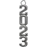 Endea Graduation Tassel Date Charm Silver Stacked Year