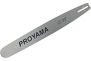 PROYAMA Replacement Chainsaw Guide Bar, 20-Inch Bar Length, 3/8" Pitch, 0.058" Gauge, 68 Drive Links