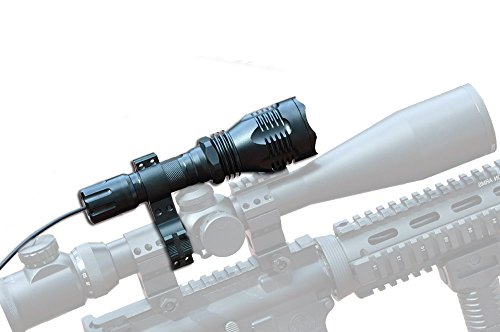 WINDFIRE WF-802 Tactical Red Flashlight Waterproof 350...