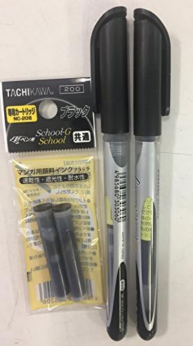 Tachikawa School G pens 1 Fine &amp; 1 Extra Fine + 2 extra refills