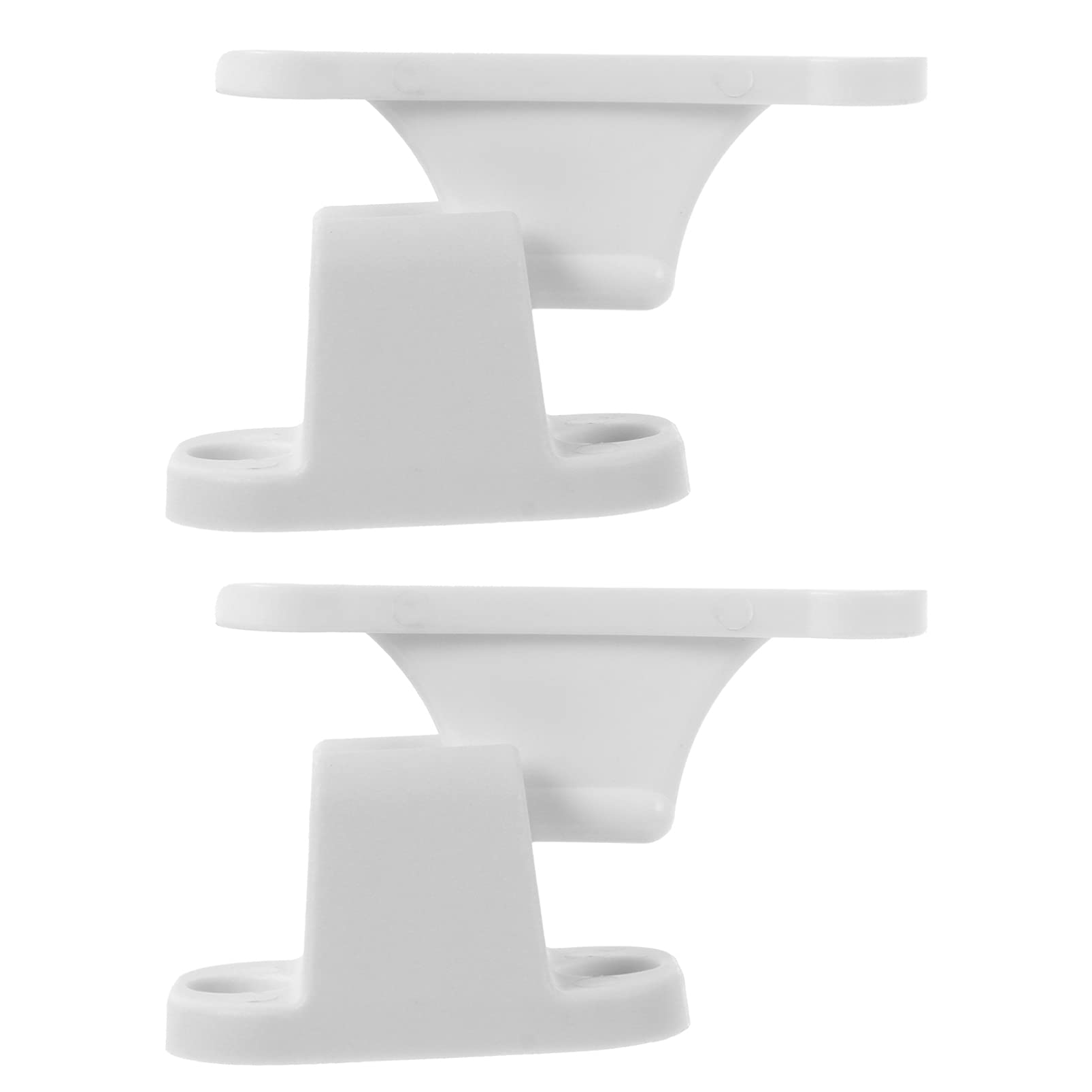 Garneck 2Pcs T Shape Door Retainer Catch White Plastic Door Stop Motorhome Door Limiter Accessories for Caravan Campervan Rv