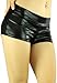 ToBeInStyle Women's Elastic Higher Waisted Metallic Mini Shorts
