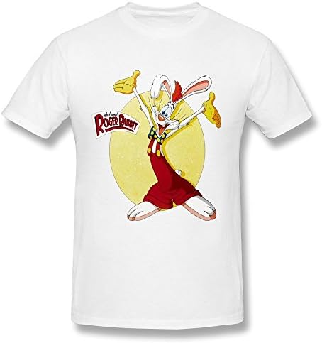 PAYYAND Men's Who Framed Roger Rabbit T-shirt White S