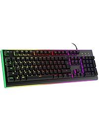 HAVIT LED Backlit Wired Membrane Gaming Keyboard, Mechanical-Similar Typing/Gaming Experience
