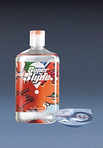 SuperSlyde Premium Silicone Lubricant 400 ml/13.5 fl oz + Bonus Sagami original condom