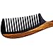 Onedor Buffalo Horn Handmade 100% Natural Green Sandalwood Hair Comb - Anti-Static Sandalwood Scent Natural Hair Detangler Wooden Comb (Wide Tooth)